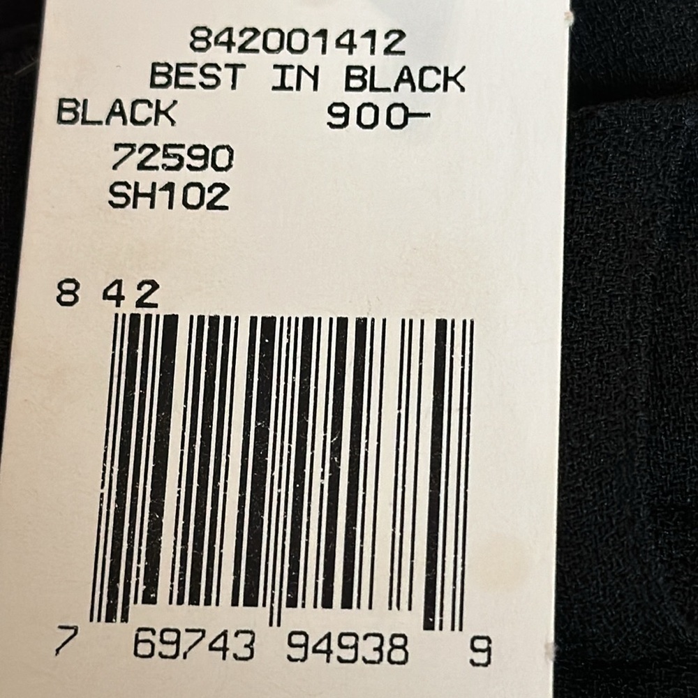Evan-Picone Best in Black Black Crepe Pleated Front Dress Trousers NWT S4 - Picture 7 of 10
